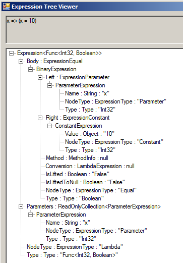 Expression Tree Viewer